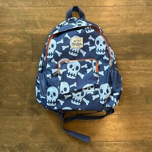 New MiniBoden Blue “Skulls” Backpack/Rucksack.